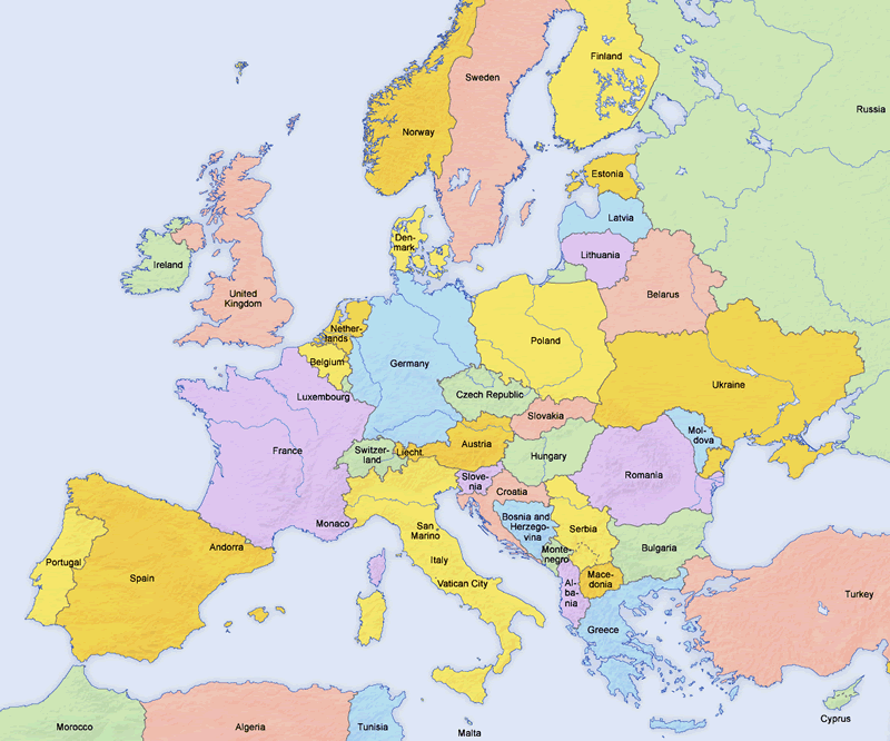 The European political map of 2013